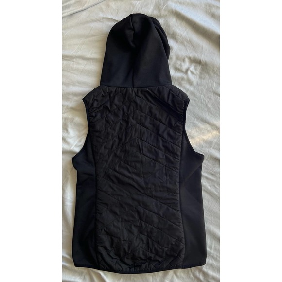 Jockey Activewear Hooded Zip Up fitted Vest Black size large - Picture 3 of 11